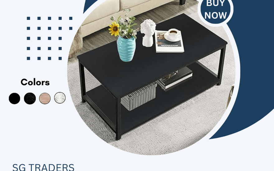 Elevate Your Living Space with SG TRADERS™ INDUSTRIAL COFFEE TABLE - SGTraders