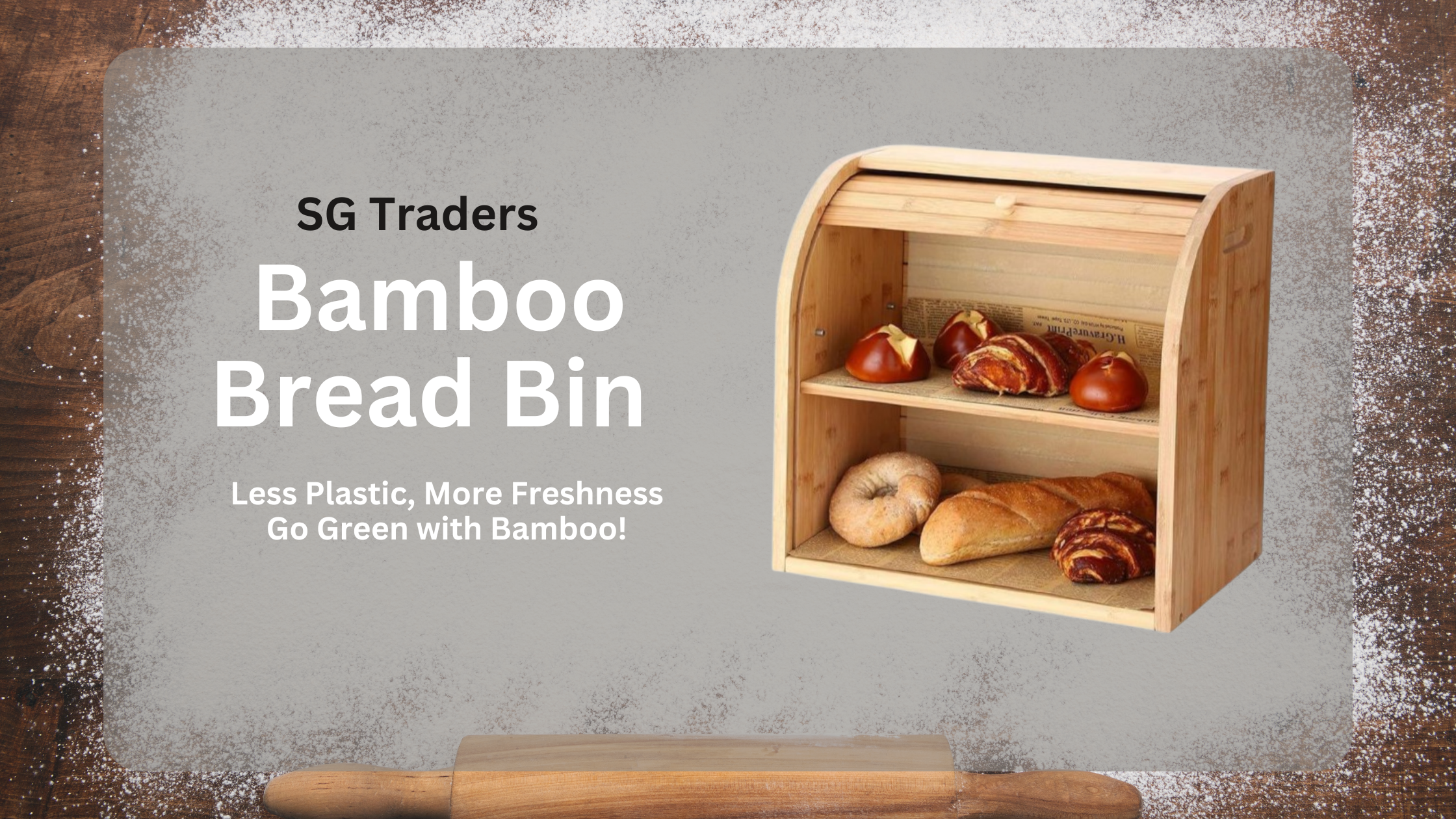  Bamboo Bread Bin