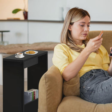 SG Traders Sofa Side Table with Magazine Rack