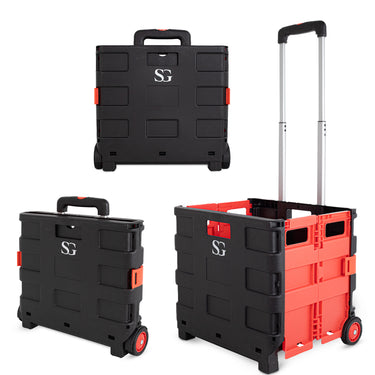 SG Traders™ Lightweight Folding Trolley Cart