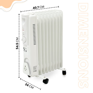 SG Traders Oil Filled Radiator - Free Standing Heaters