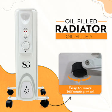 SG Traders Oil Filled Radiator - Free Standing Heaters