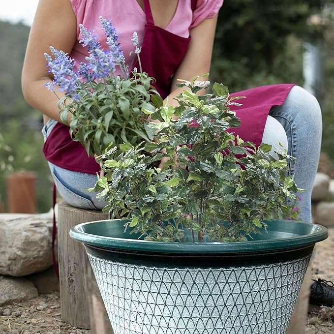 Camden Plant Pots for Garden | Set of 2 - - 