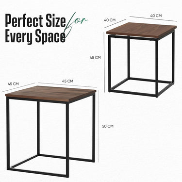 SG Traders Square Nesting Coffee Table Set