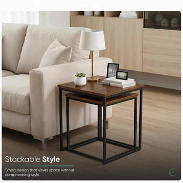 SG Traders Square Nesting Coffee Table Set