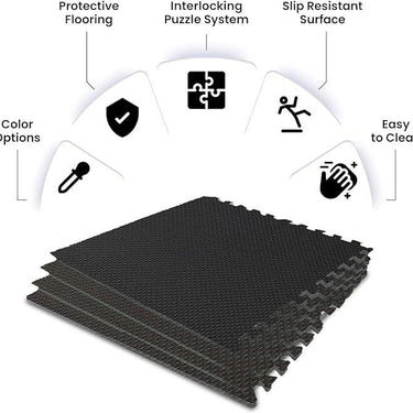 SG TRADERS™ 2CM PREMIUM EVA FOAM MATS FOR GYM FLOORING INTERLOCKING MATS - - 