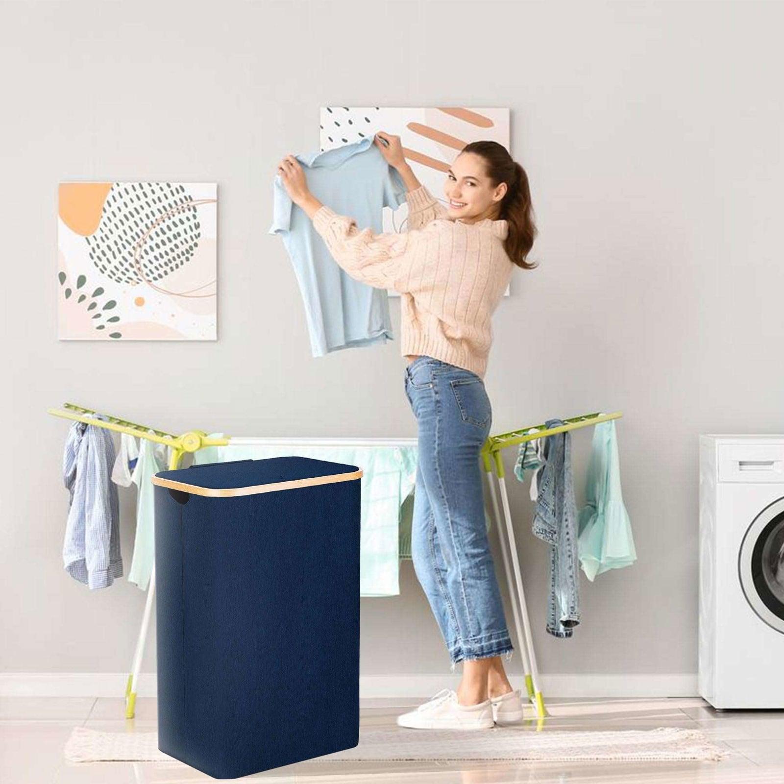 SG Traders™  100L Laundry Hamper with Lid - - 