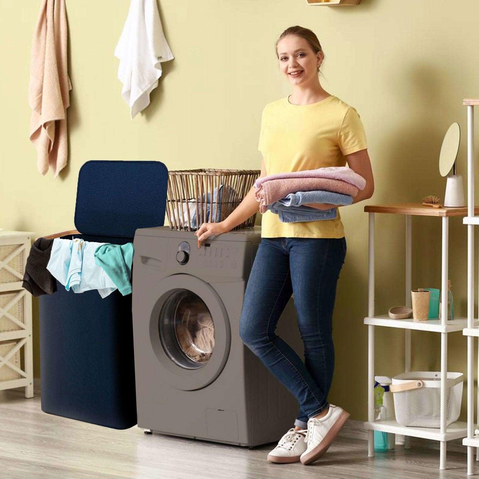 SG Traders™  100L Laundry Hamper with Lid - - 