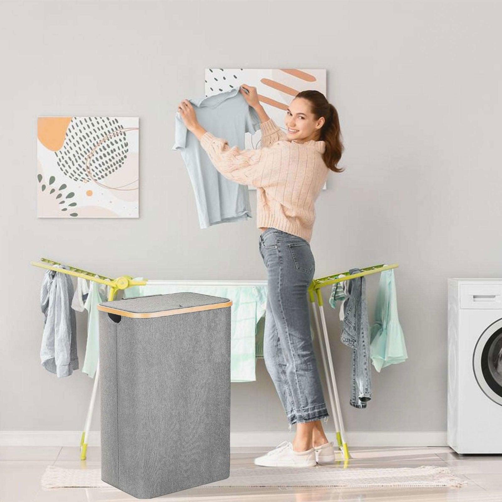 SG Traders™  100L Laundry Hamper with Lid - - 
