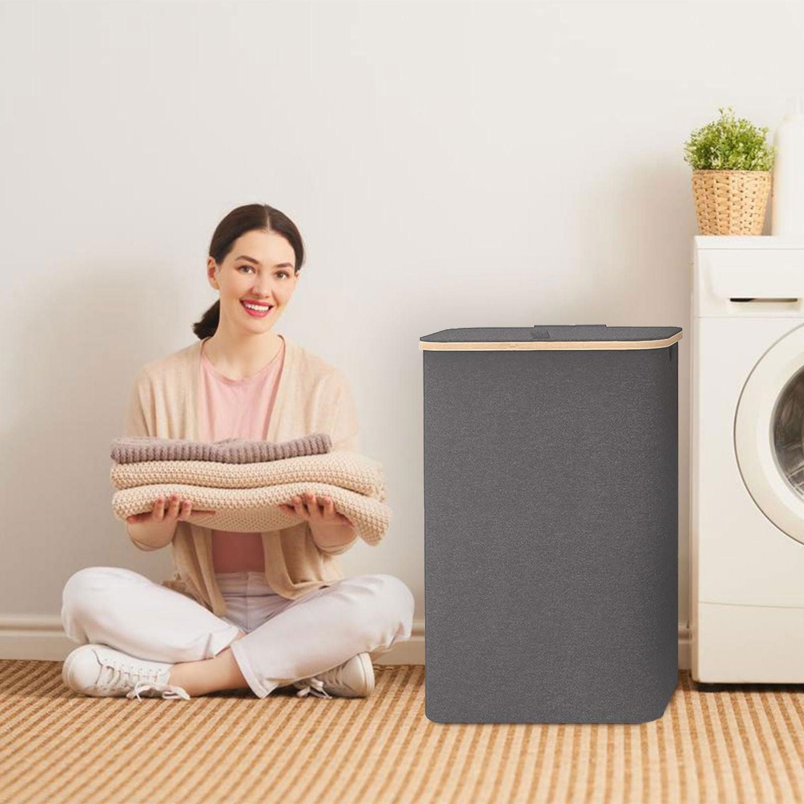 SG Traders™  100L Laundry Hamper with Lid - - 