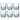 SG Traders ™ 6-Piece Crystal Glass Set - - 