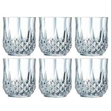 SG Traders ™ 6-Piece Crystal Glass Set - - 