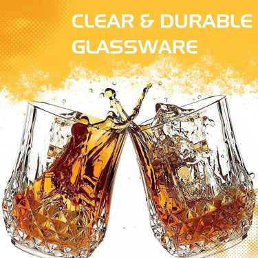 SG Traders ™ 6-Piece Crystal Glass Set - - 
