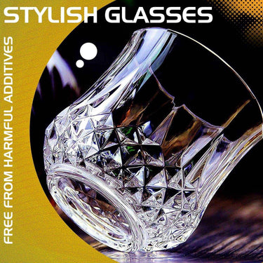 SG Traders ™ 6-Piece Crystal Glass Set - - 