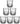 SG Traders ™ 6-Piece Crystal Glass Set - - 