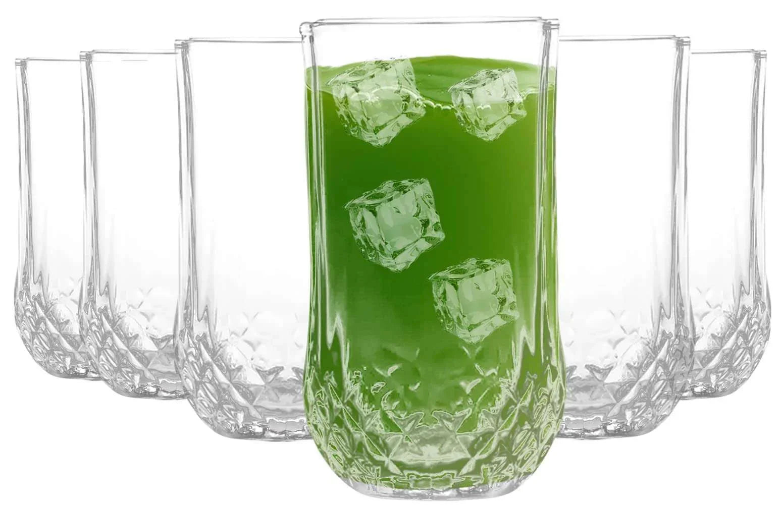SG Traders ™ 6-Piece Crystal Glass Set - - 