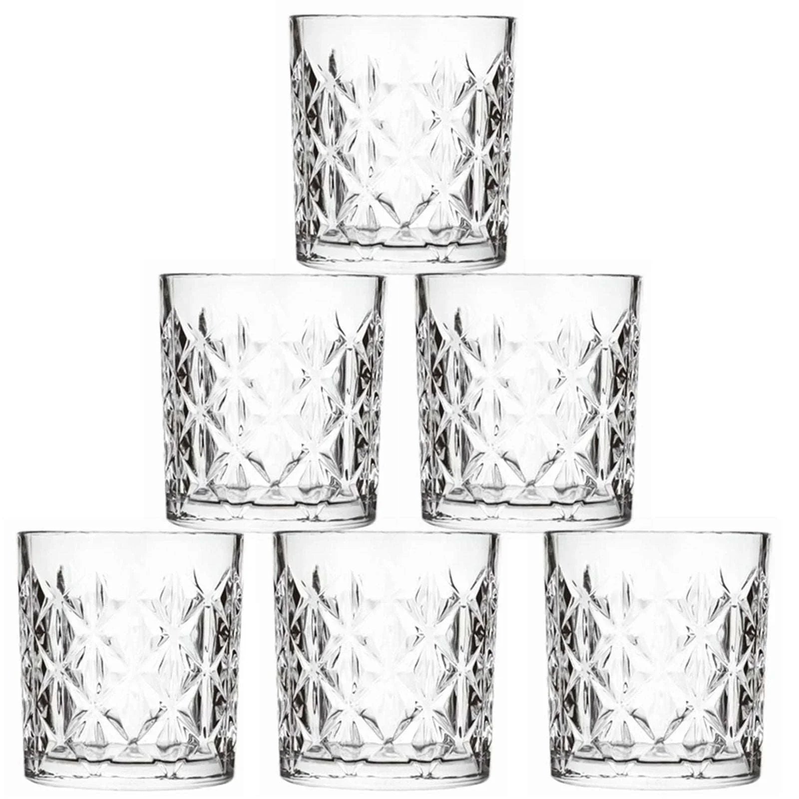 SG Traders ™ 6-Piece Crystal Glass Set - - 