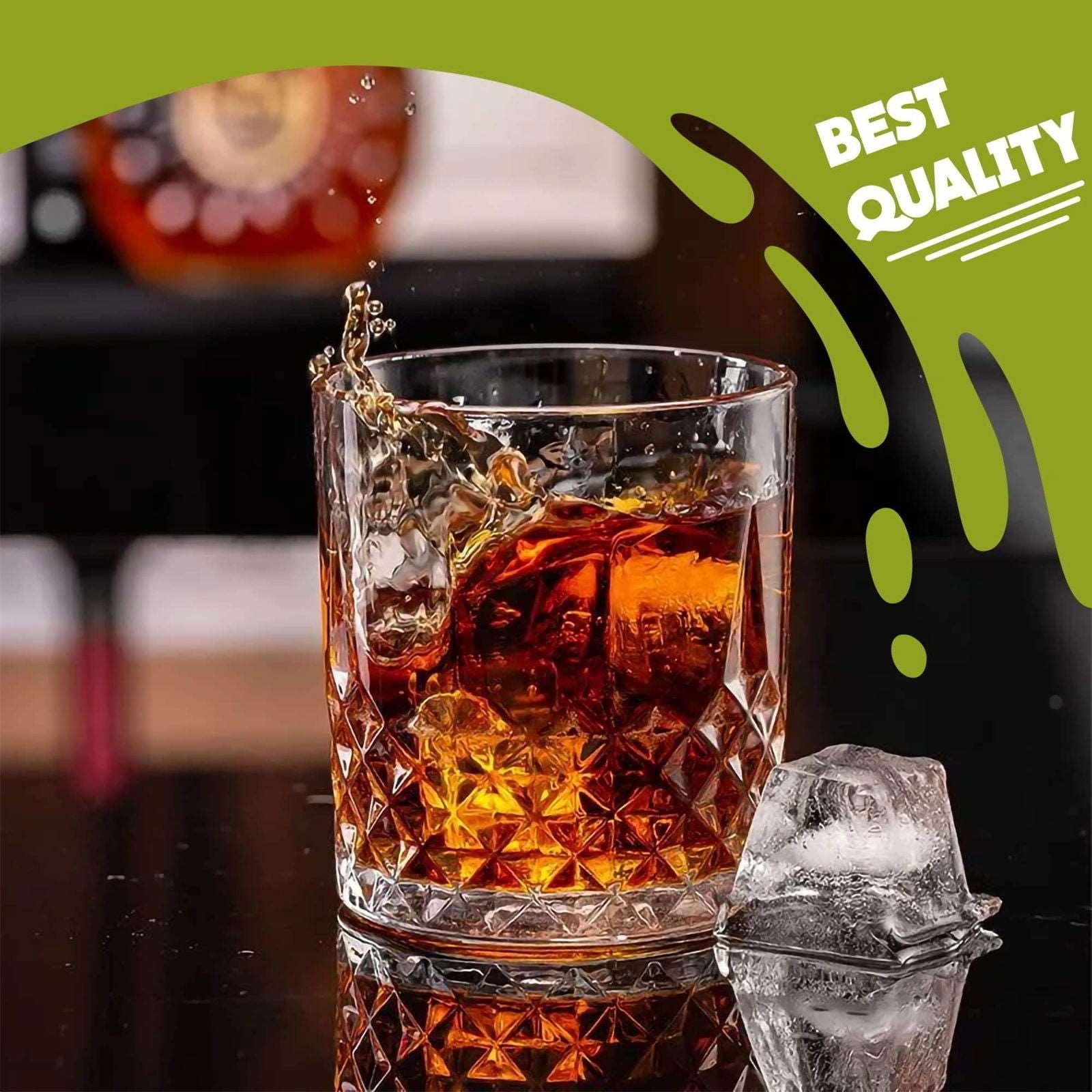 SG Traders ™ 6-Piece Crystal Glass Set - - 