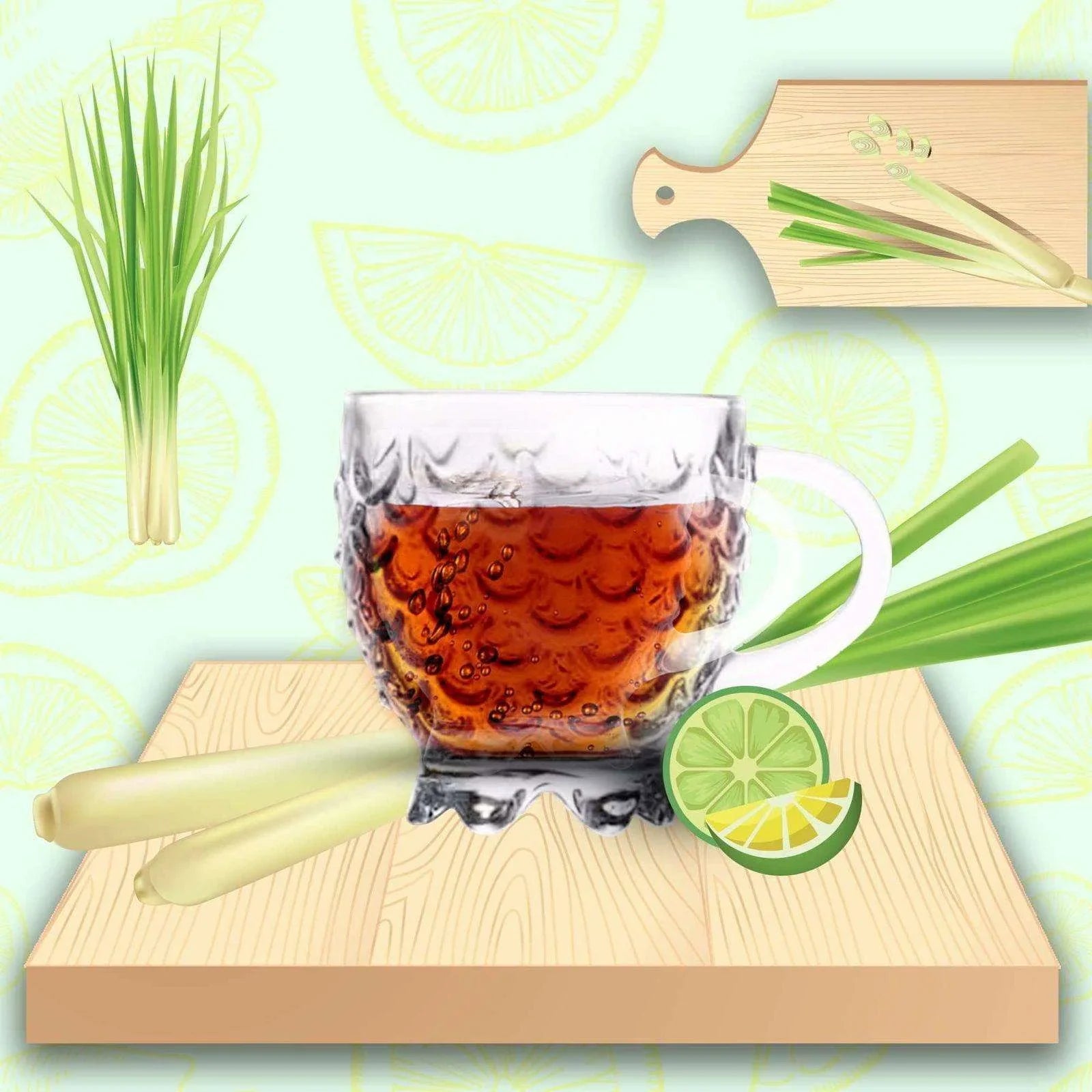 SG Traders ™ 6-Piece Glass Mug Set - - 