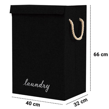 SG Traders ™ 90L Collapsible Laundry Basket with Lid - - 