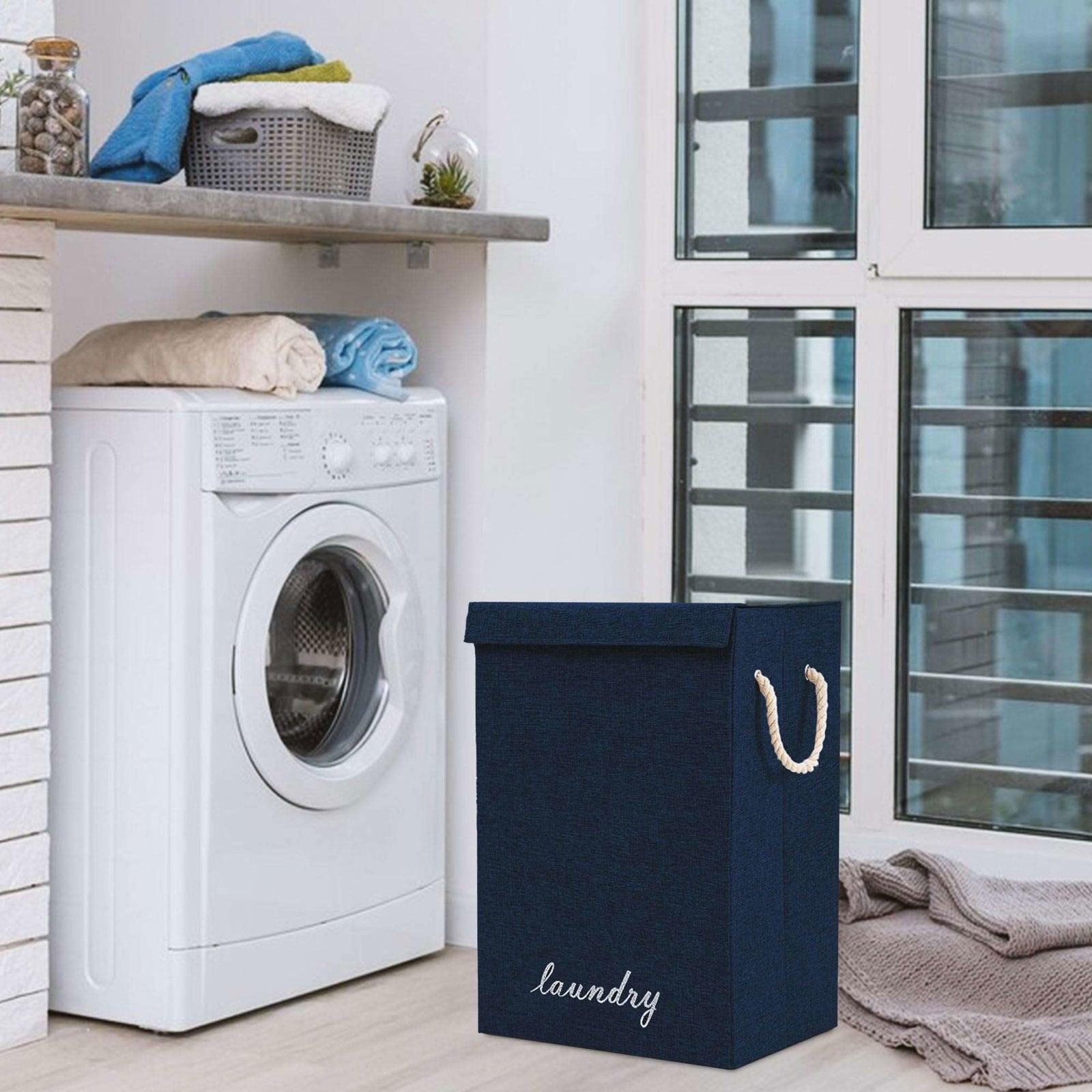SG Traders ™ 90L Collapsible Laundry Basket with Lid - - 