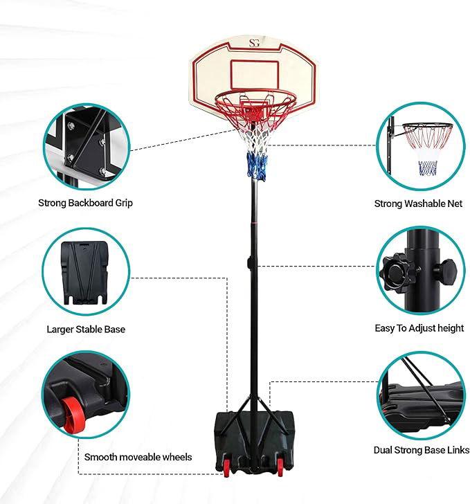 SG Traders Basketball Hoop and Stand Set - - 