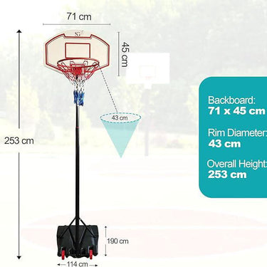 SG Traders Basketball Hoop and Stand Set - - 
