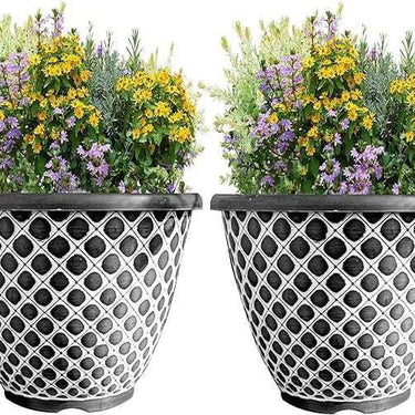 SG Traders Bell Quilt Plant Pots (Pack of 2) - - 