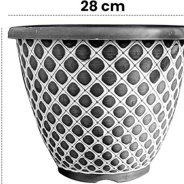 SG Traders Bell Quilt Plant Pots (Pack of 2) - - 