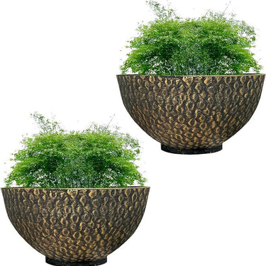 SG Traders Cathay Bowl Plant Pot (Set of 2) - - 