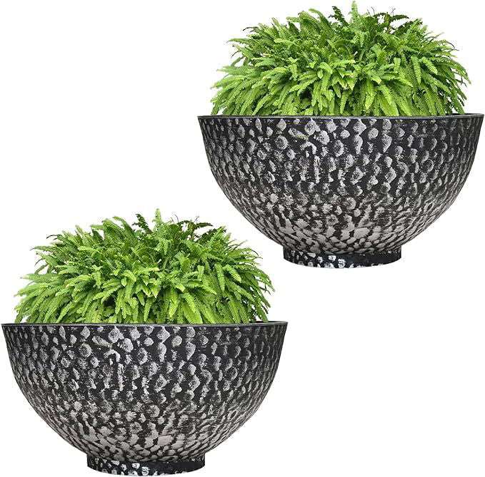 SG Traders Cathay Bowl Plant Pot (Set of 2) - - 