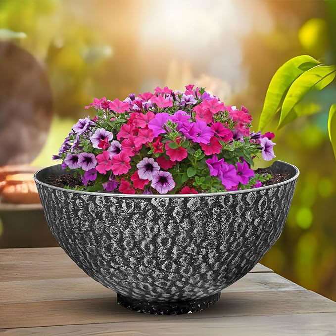 SG Traders Cathay Bowl Plant Pot (Set of 2) - - 