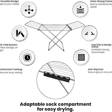SG Traders™ Clothes Drying Rack - - 