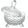 SG Traders ™ Crystal Glass Candy Jar with Lid - - 