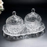 SG Traders™ Glass Candy Jars with Lids - - 