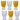 SG Traders ™ Glassware Set: 7-Piece Crystal Jug & Tumbler Collection - - 