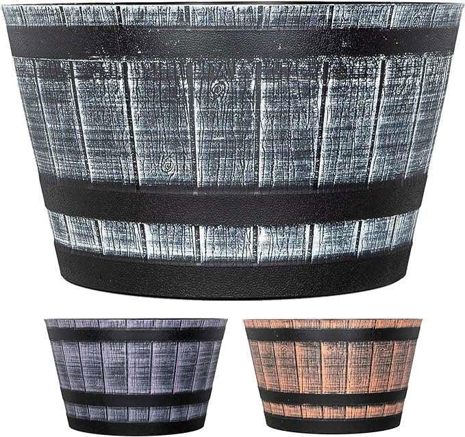 SG Traders™ Large Half Barrel Cask Planter - - 