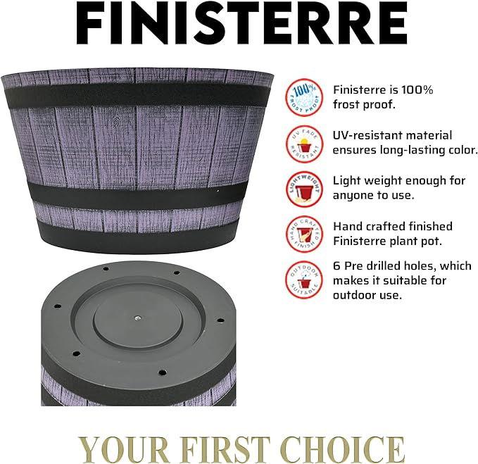 SG Traders™ Large Half Barrel Cask Planter - - 