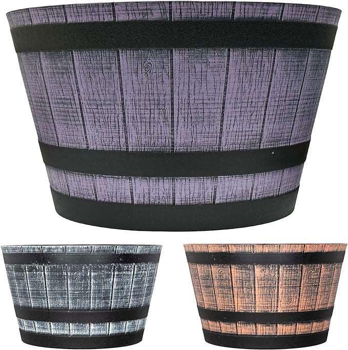 SG Traders™ Large Half Barrel Cask Planter - - 