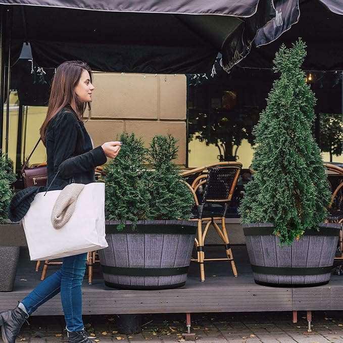 SG Traders™ Large Half Barrel Cask Planter - - 