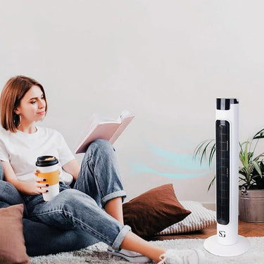 SG Traders Portable Tower Fan with Remote Control and Timer - - 