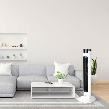 SG Traders Portable Tower Fan with Remote Control and Timer - - 