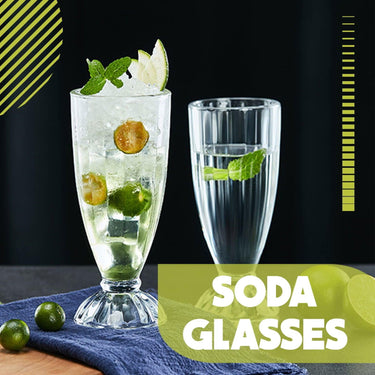 SG Traders™ Premium Glassware: Tumbler, Ice Cream Sundae, Whisky, Wine, Cocktail Tumblers - - 