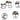 SG Traders Round Nested Coffee Table - Set of 2 - - 