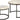 SG Traders Round Nested Coffee Table - Set of 2 - - 
