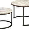 SG Traders Round Nested Coffee Table - Set of 2 - - 