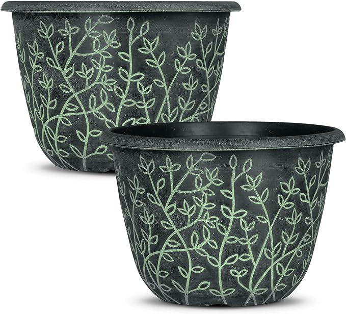SG Traders™ Serenity Plant Pots (Pack of 2) - - 