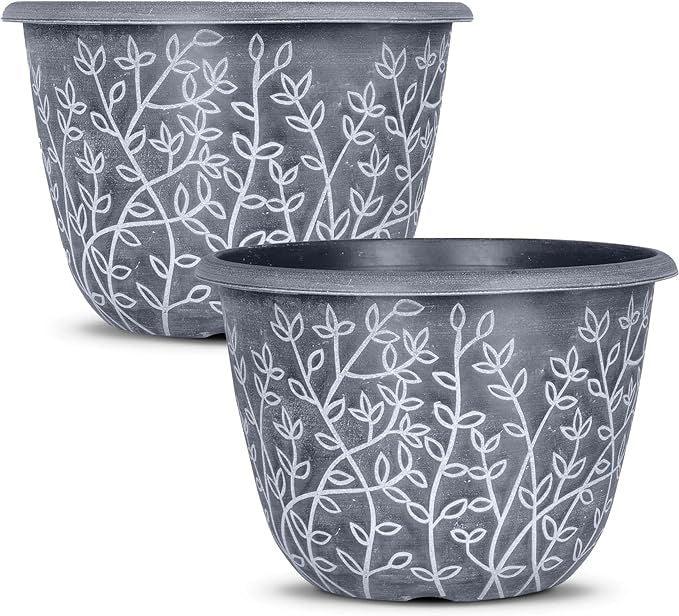 SG Traders™ Serenity Plant Pots (Pack of 2) - - 