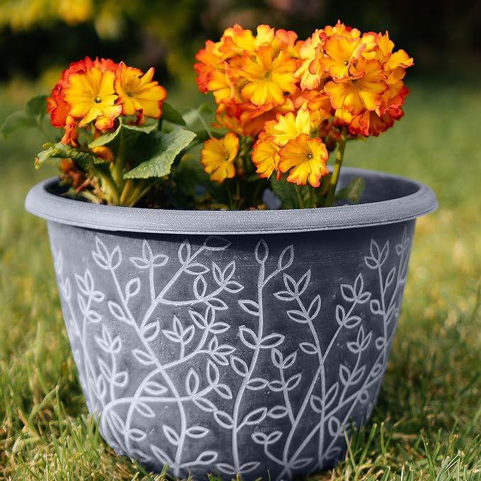 SG Traders™ Serenity Plant Pots (Pack of 2) - - 