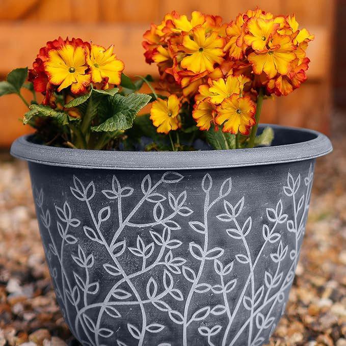 SG Traders™ Serenity Plant Pots (Pack of 2) - - 